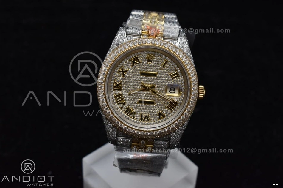Gold Best Roman 41mm Diamond Version TWD 2 Dial DateJust Yellow Tone 0326